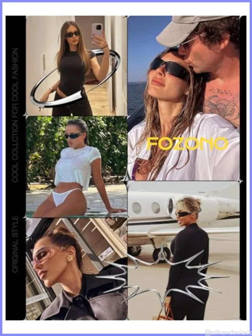 Retro Wrap Around Sunglasses UV400 Protection Full Frame Women's Fit